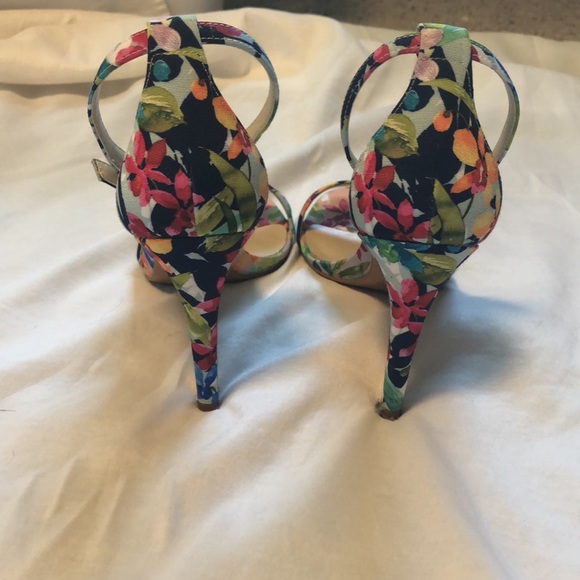 Aldo Floral Ankle Strap Heels 8.5 - Picture 4 of 12